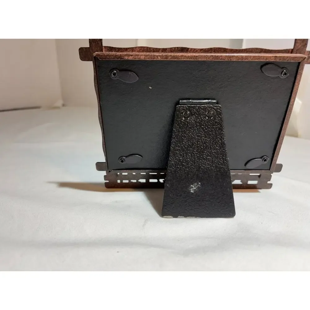 Vintage Western-Themed Metal Picture Frame 4x6